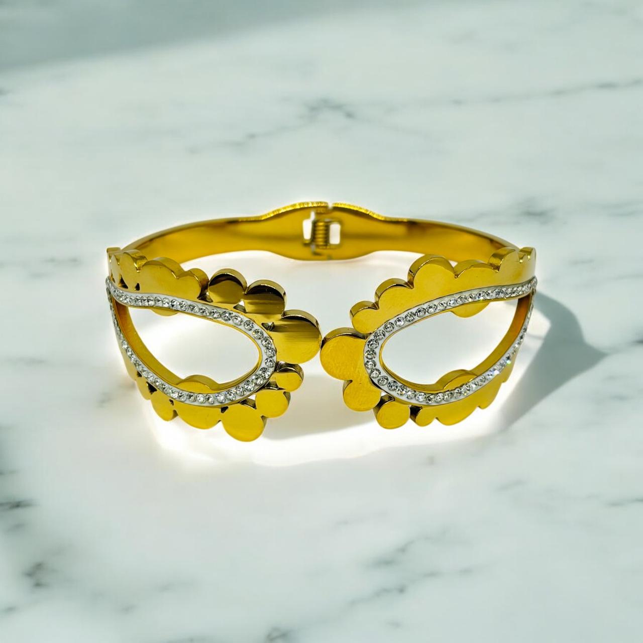 FLORAL CZ CUT BRACELET