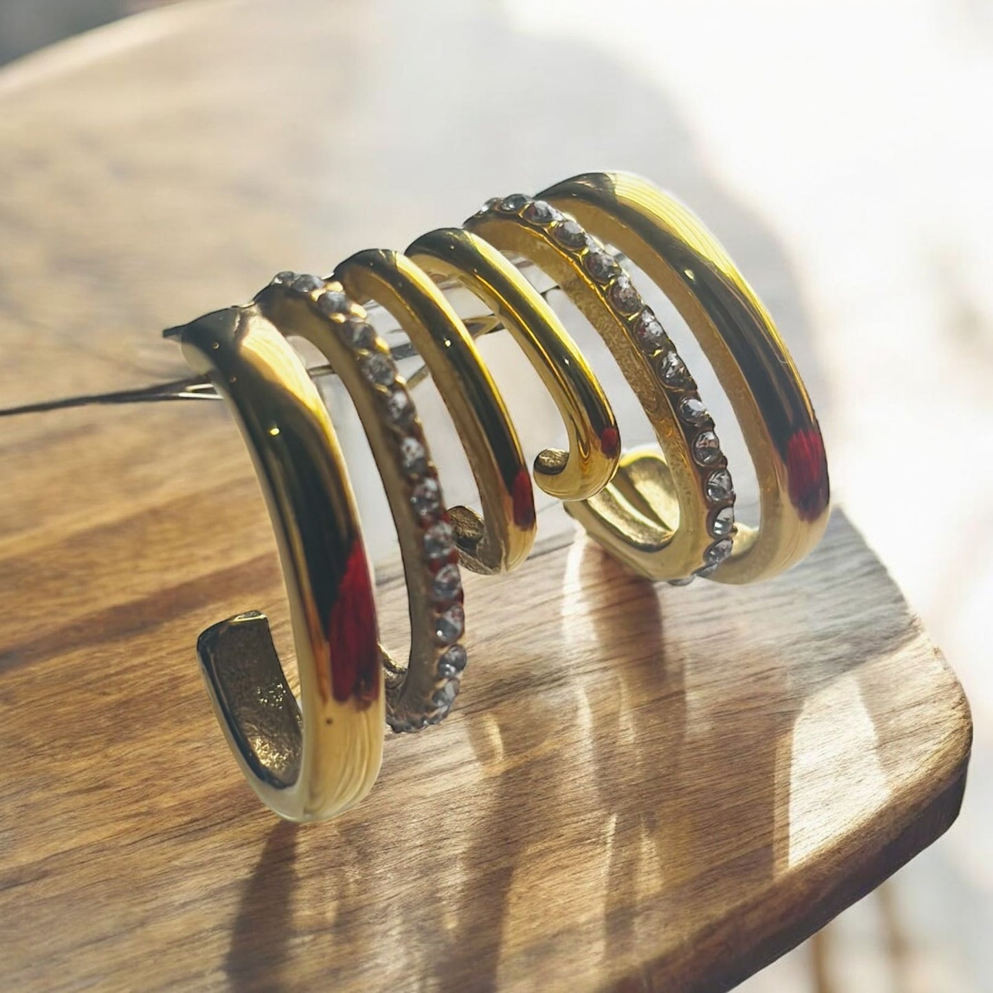 TRILUXE SPARK HOOPS EARRINGS