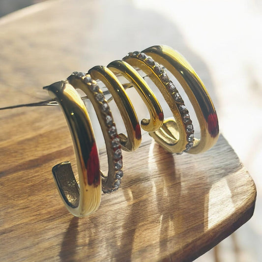 TRILUXE SPARK HOOPS EARRINGS