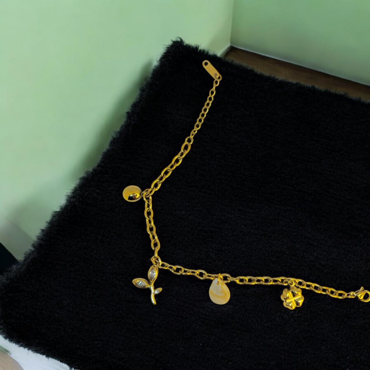 GOLDEN GARDEN CHARM BRACELET