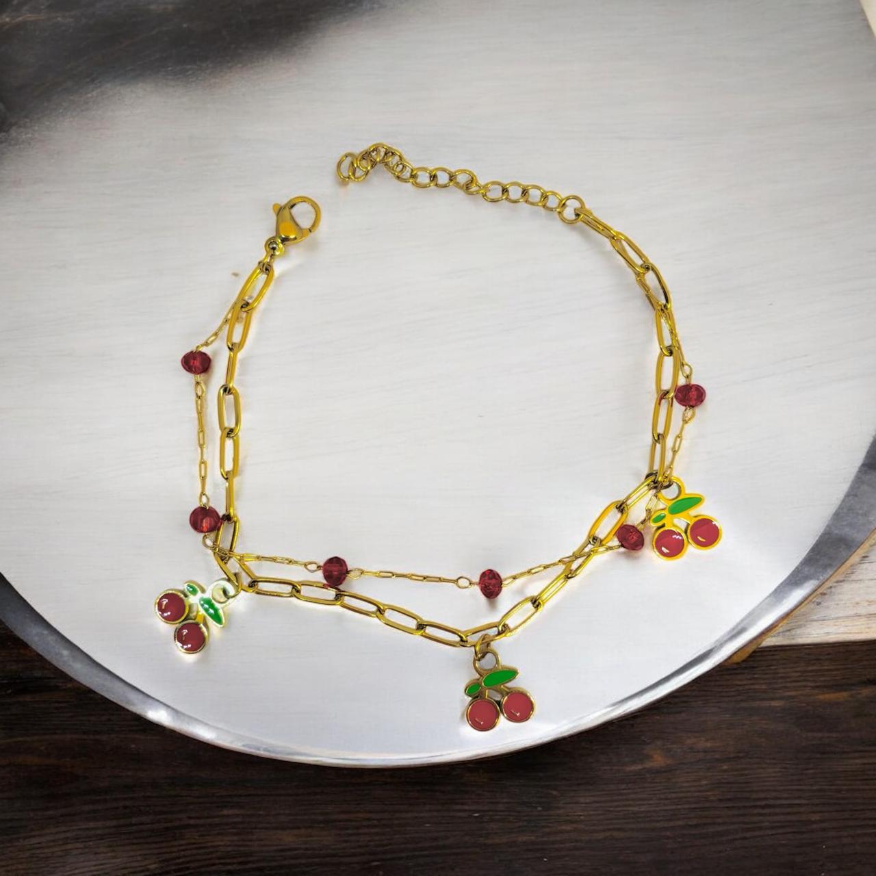 CHERRY POP LAYERED BRACELET