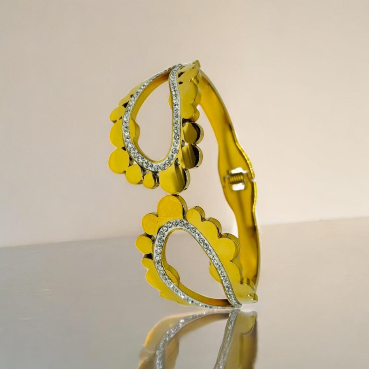 FLORAL CZ CUT BRACELET