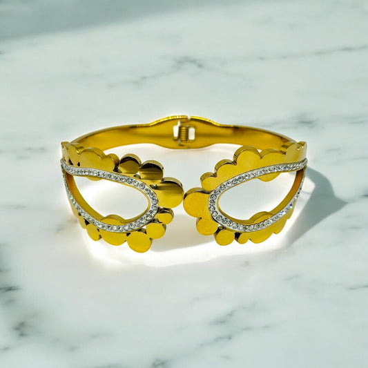 FLORAL CZ CUT BRACELET