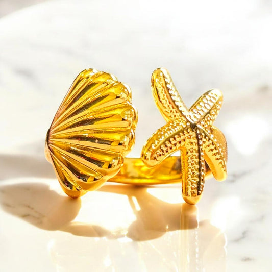 GOLDEN OCEAN MIST RING