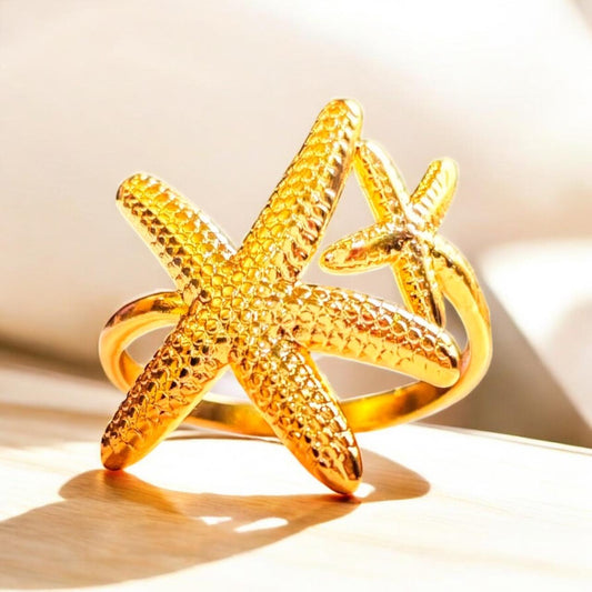 GOLDEN STAR FISH RING