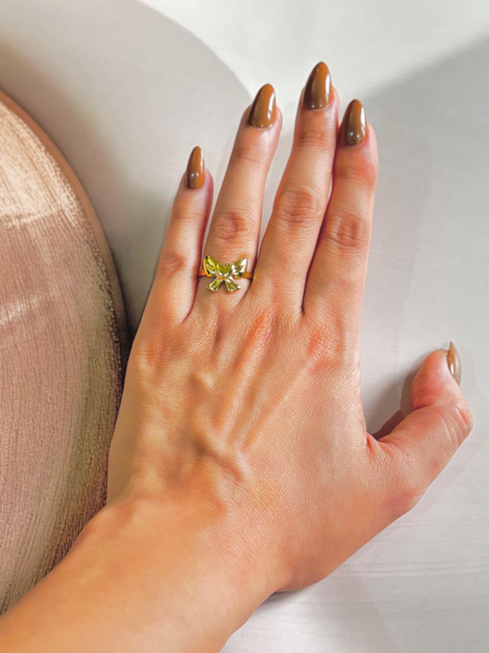 GOLDEN SWEET BOW RING
