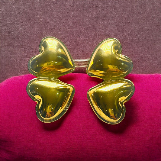 DOUBLE LOVE STUDS EARRINGS