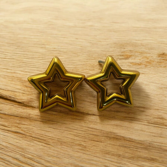 STELLAR HOLLOW STUDS EARRINGS