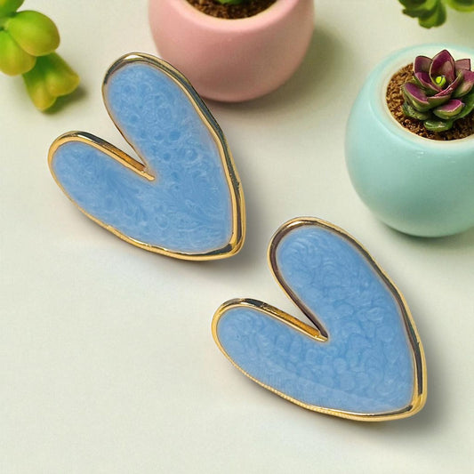 SKY BLOOM HEART EARRINGS