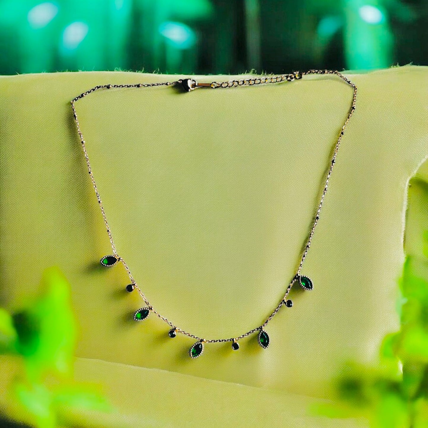 EVERGREEN DROP NECKLACE