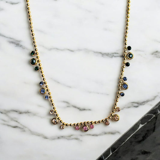 PASTEL DEWDROPS NECKLACE