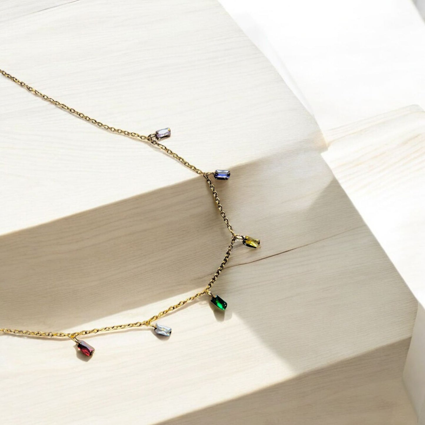 RAINBOW DEWDROPS NECKLACE
