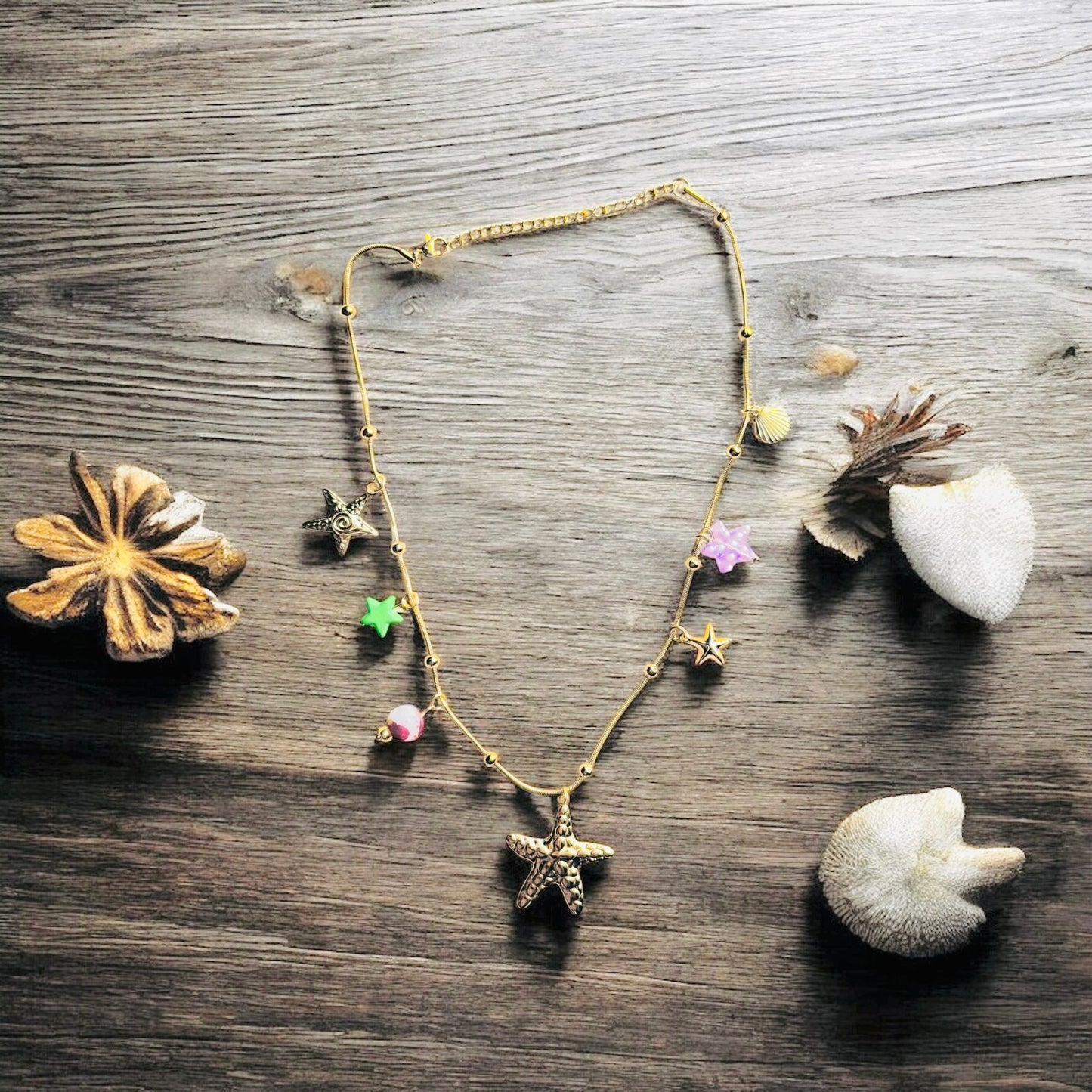 WISHING STARS CHARM NECKLACE