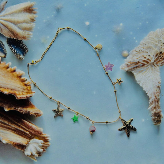 WISHING STARS CHARM NECKLACE
