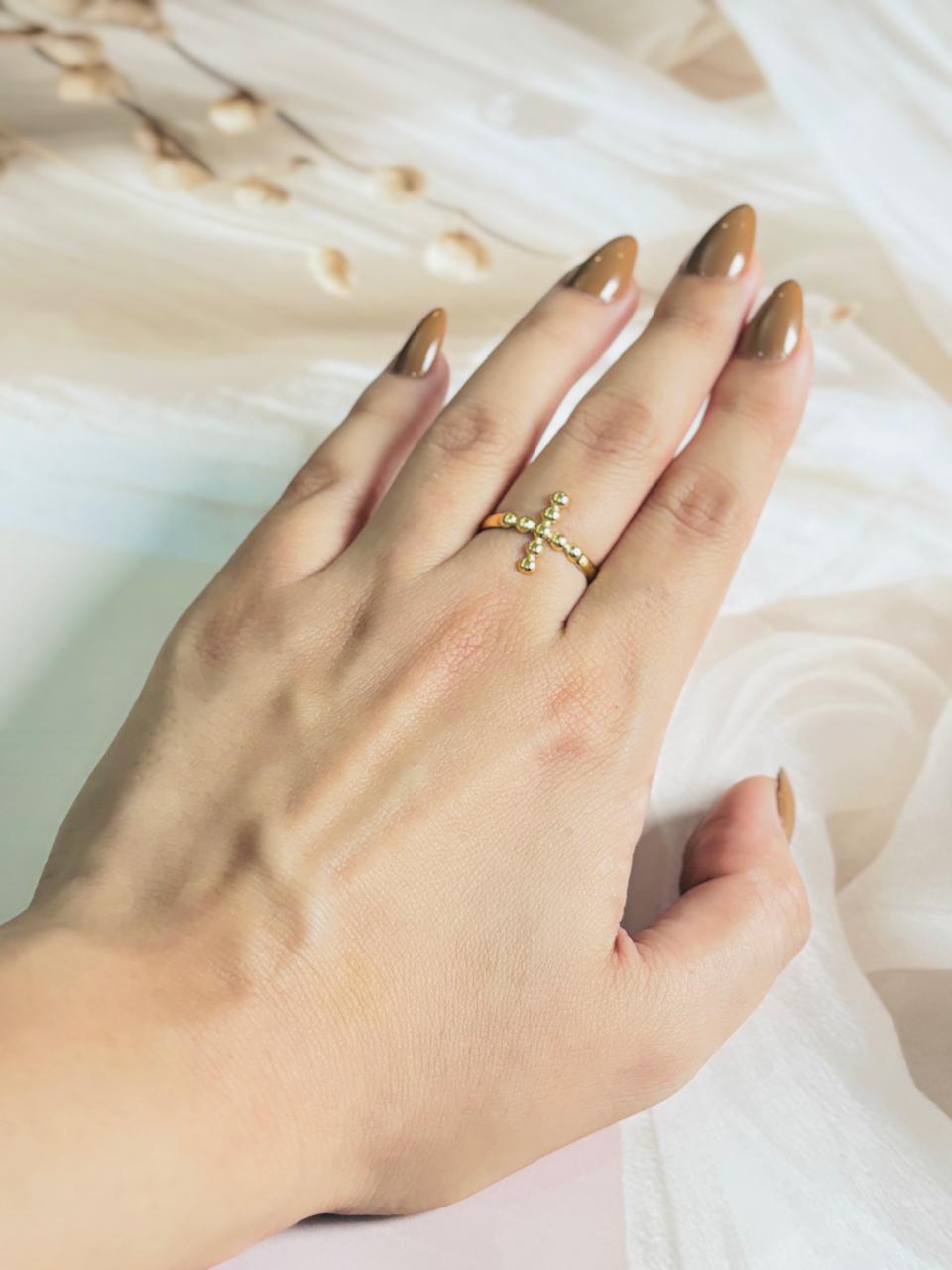 GOLDEN GALAXY DOTS RING