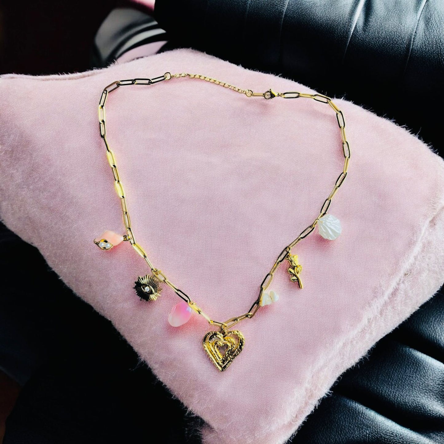 LOVE IN BLOOM CHARMS NECKLACE