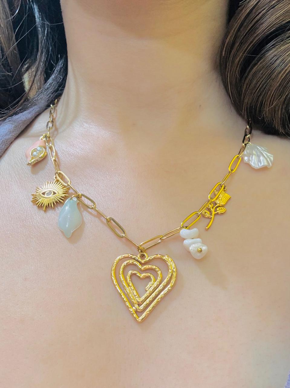 RAY OF LOVE CHARMS NECKLACE
